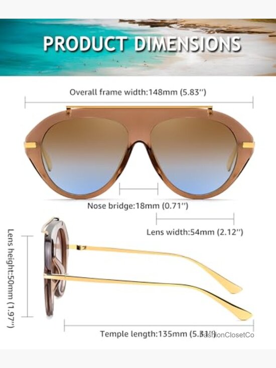 Retro Aviator Oversized Vintage Metal Sunglasses UV400 main image 7